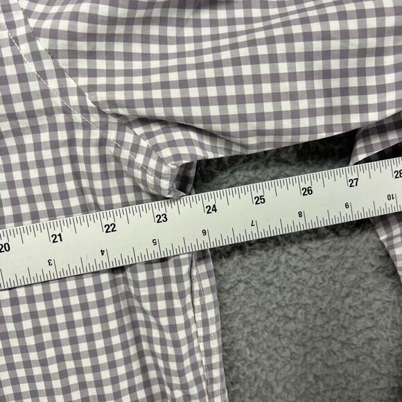 Untuckit Shirt Men's Extra Large Gray White Gingham Plaid Check Button Up Casual - Picture 5 of 10